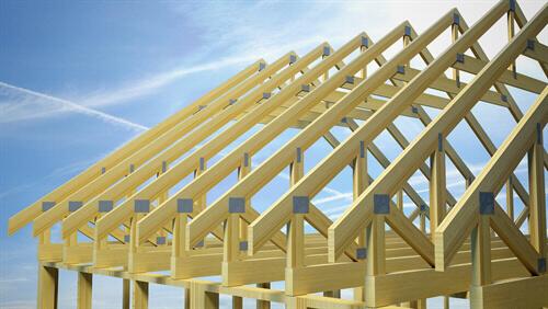 House roof frame construction by Ironbark Constructions